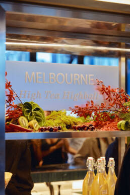 Melbourne High Tea Highball city signage, AC Hotels x Millie Tang masterclass weekend, AC Hotel by Marriott Melbourne Southbank. Photo Killa Kreative