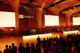 the audience in The Cutaway, Geely EX2 Australian launch produced by DRAW Productions at The Cutaway, Barangaroo