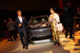 guests with the EX2, Geely EX2 Australian launch produced by DRAW Productions at The Cutaway, Barangaroo