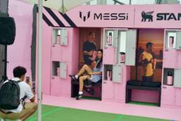 Stanley x Messi Locker Room activation by DRAW Productions, Sydney
