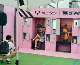 Stanley x Messi Locker Room activation by DRAW Productions, Sydney