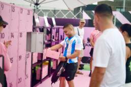 Stanley x Messi Locker Room activation by DRAW Productions, Sydney